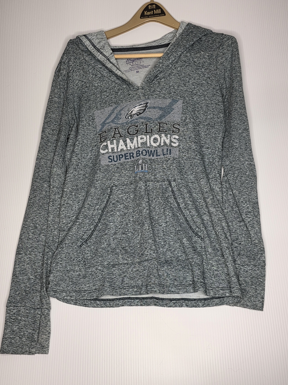 Majestic Threads Philadelphia Eagles Super Bowl LII Champions Hoodie Size M